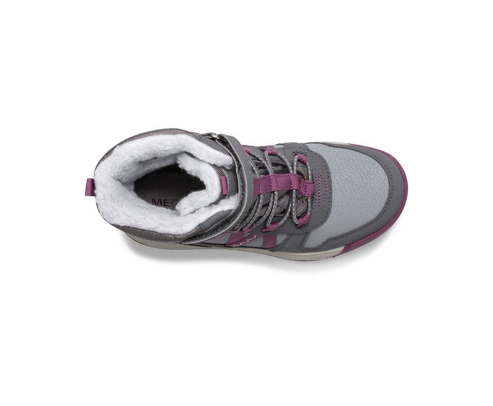 Merrell Støvler Børn - Snow Crush 2.0 Waterproof - Grå - DEN273185